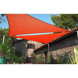 Voile D'ombrage Rectangulaire 1.5 X 5 M Rectangulaire UV Imperméable Carré Avec œillets Avec Le Kit De Fixation Pour Jardin Terrasse Extérieur, Bleu Ciel