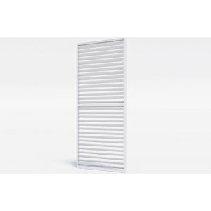 Brise soleil paroi ajourée à lame orientable en aluminium - Blanc - BSO 9720