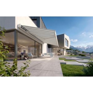 Stores bannes coffre intégral motorisé CUBE Neptune 9900 - Armature Blanc RAL 9010 | SUNNY INCH