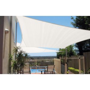 Voile d'ombrage imperméable 220g/m² - 4 x 3 m - Haute densité - Tissu déperlant - SUNNY INCH