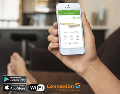 Connectez votre store banne à votre téléphone pour le contrôler