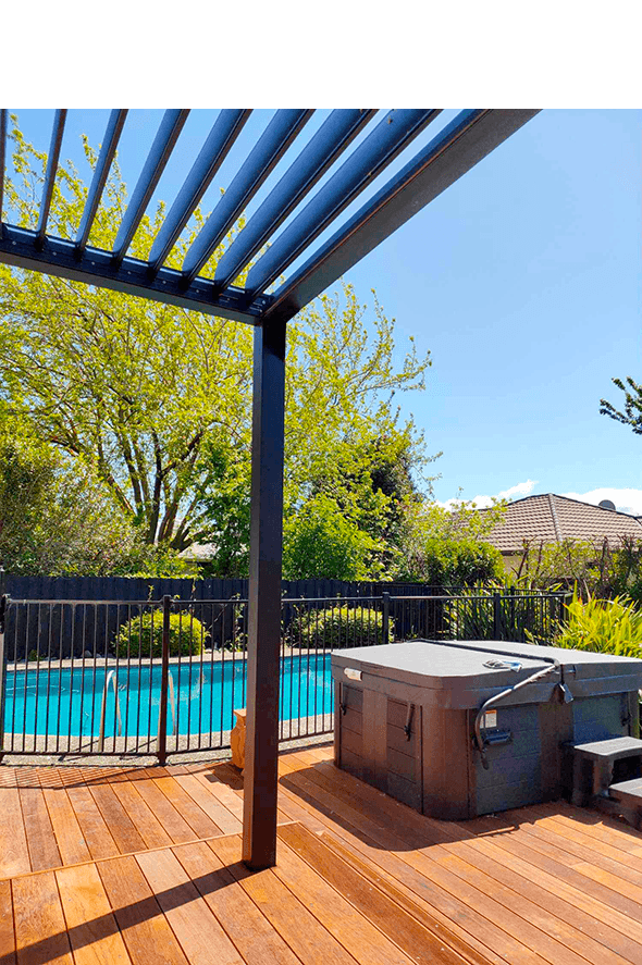 installation simple pour une pergola bioclimatique sunny inch
