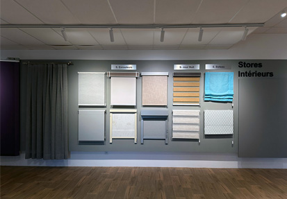 Stores intérieurs showroom sunny inch