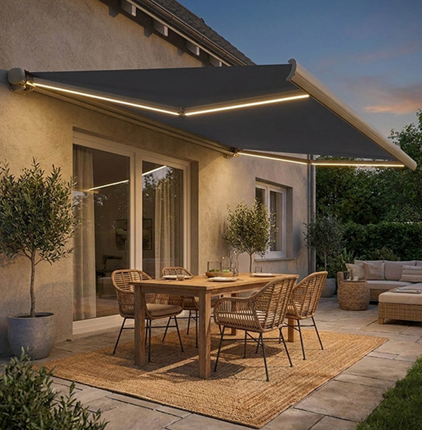 Store banne Neptune 9600 avec éclairage led sunny inch