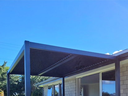 pergola aluminium avec 4 pieds pluton 5700