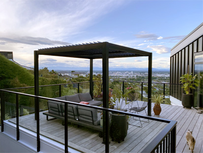 la pergola en aluminium extrudé sunny inch