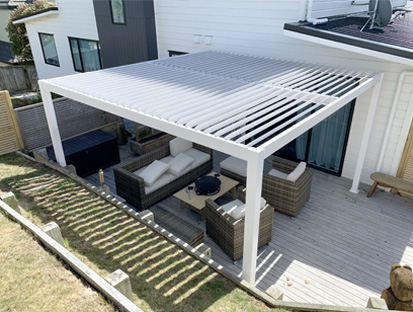 pergola aluminium à toit plat sunny inch