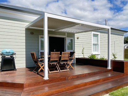 pergola aluminium pour terrasse manuel sunny inch