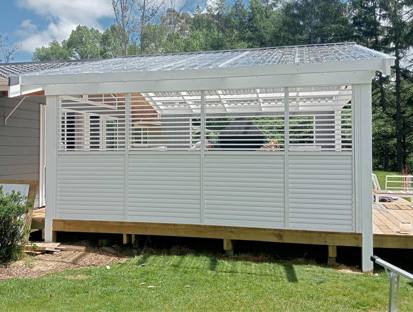 Brise soleil avec lames orientable pour véranda sunny inch