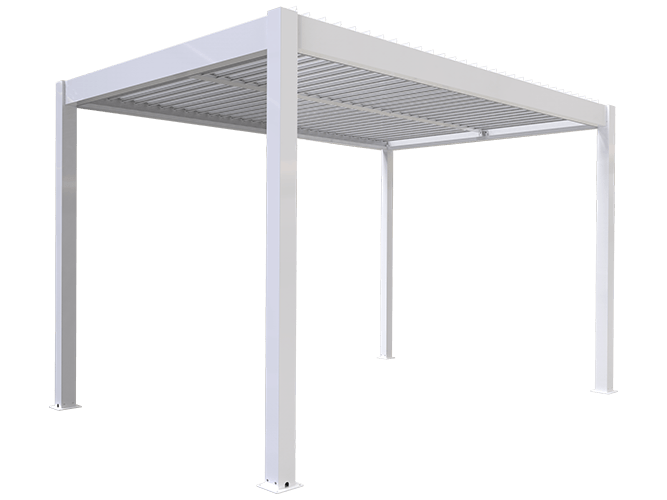 Pergola bioclimatique autoportante 300x600x250 cm anthracite - IRATY