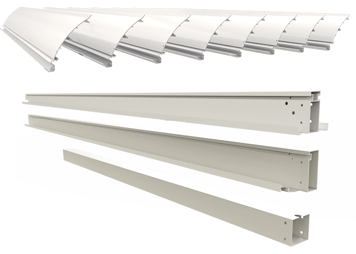 Lames orientables en aluminium pour pergola couleur blanc sunny inch