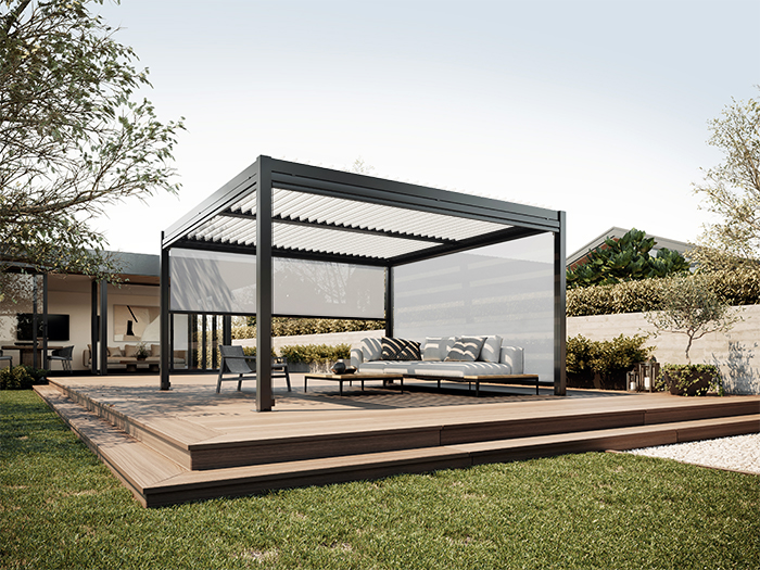 store vertical avec guide pour pergola sunny inch