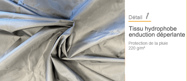 tissu imperméable pour voile d'ombrage sunny inch